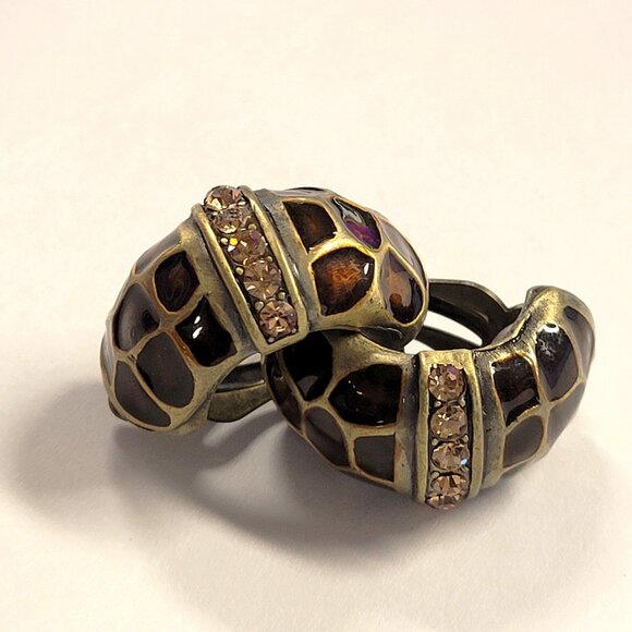 Animal Print Clip On Earrings - Picture 4 of 7